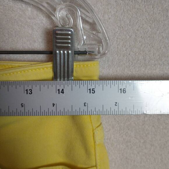 Michael Kors Izzy Cropped Skinny Jeans. Women's Size 8. Yellow. - Picture 9 of 12